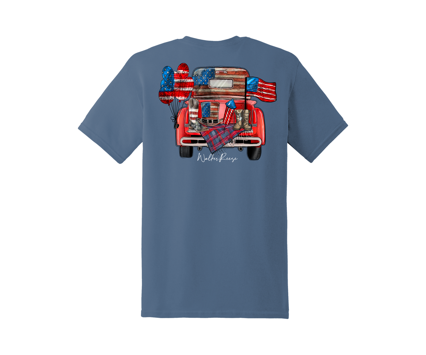 Patriotic Old Truck Tee