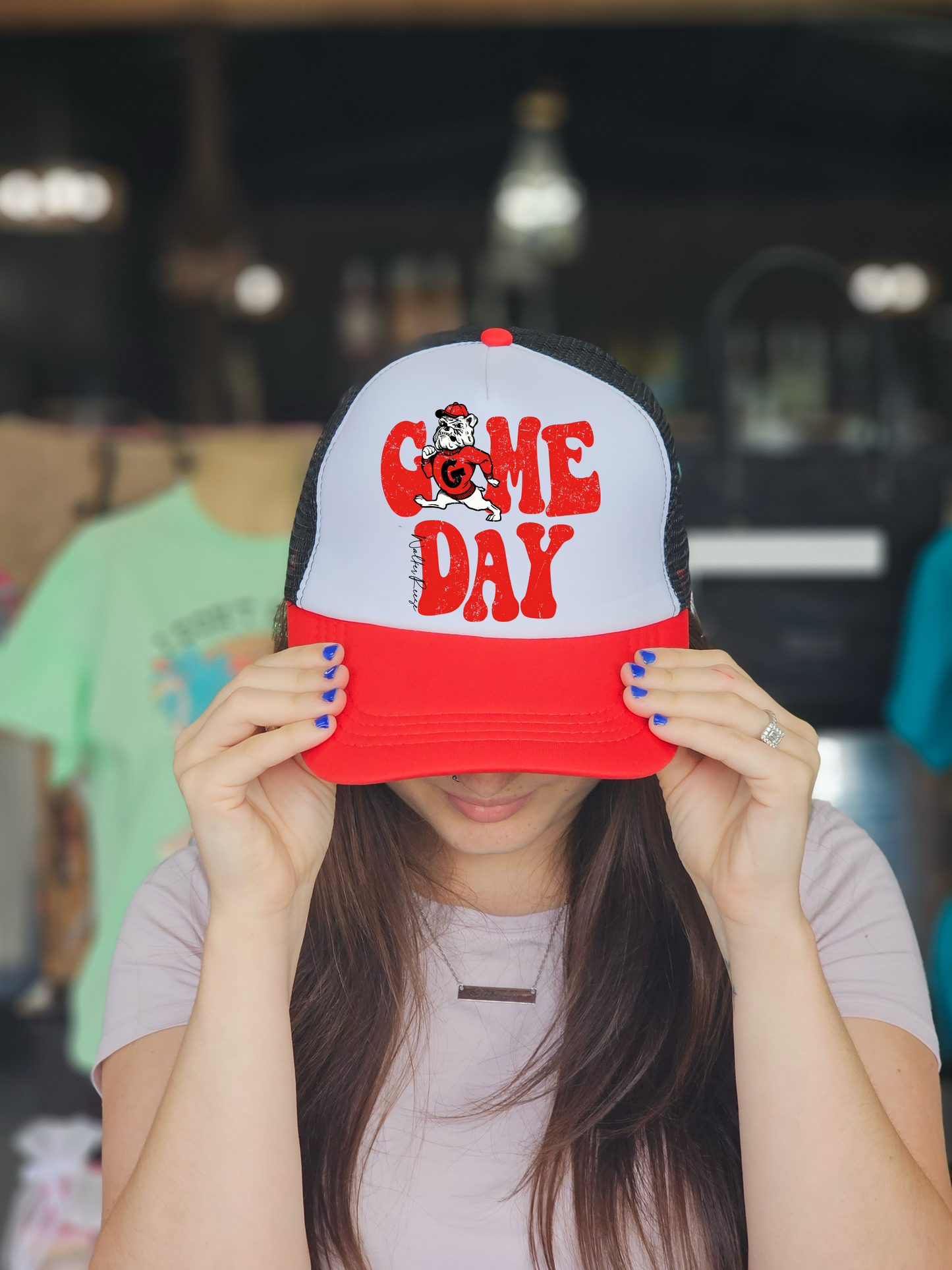 Red & Black Game Day Trucker Hat