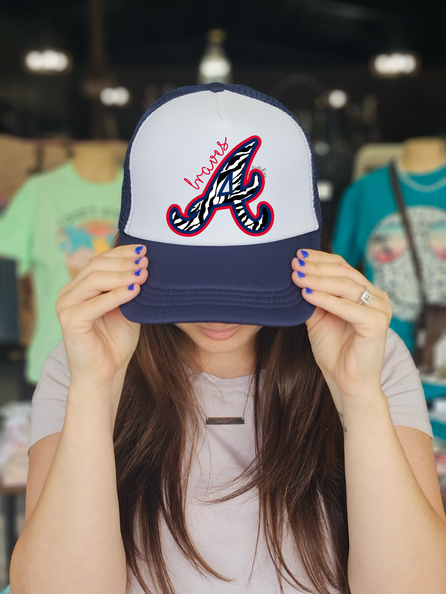 Zebra Print A Trucker Hat