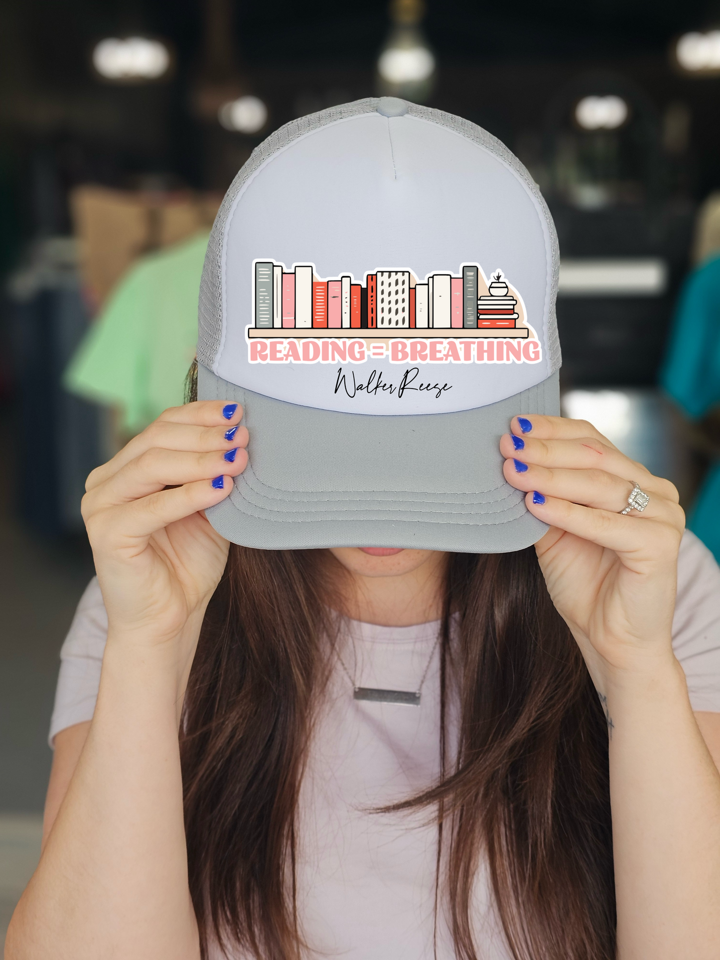 Reading=Breathing Trucker Hat