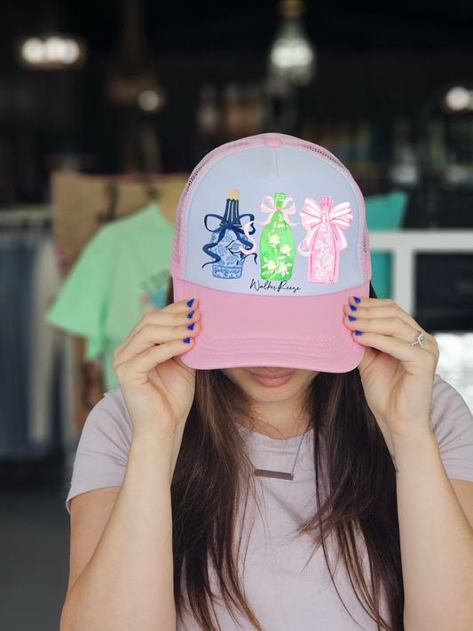 Preppy Wine Trucker Hat