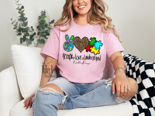 Accept Love Understand Autism Tee