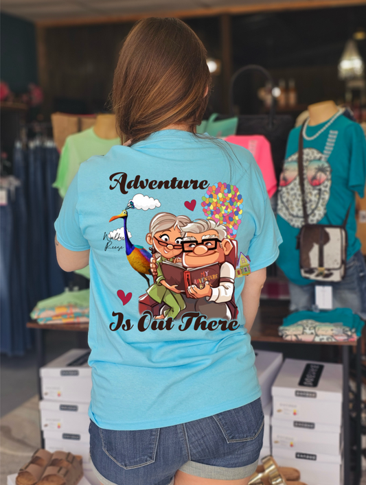 Adventure Is Out There Couples Tee