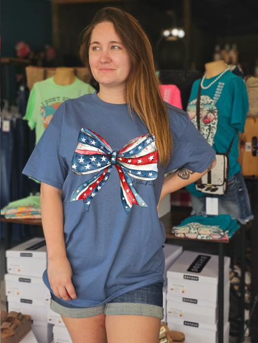 Patriotic Bow Tee