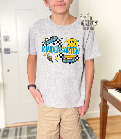 Boy's Checkered Grade School Tee