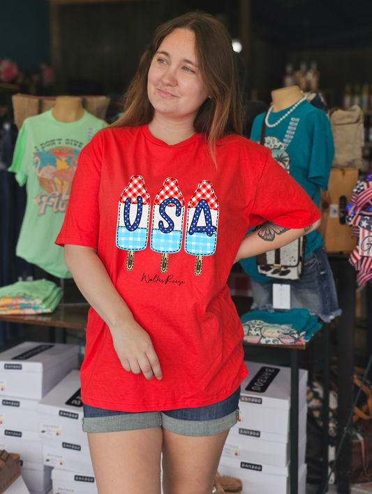 USA Patriotic Popsicle Tee