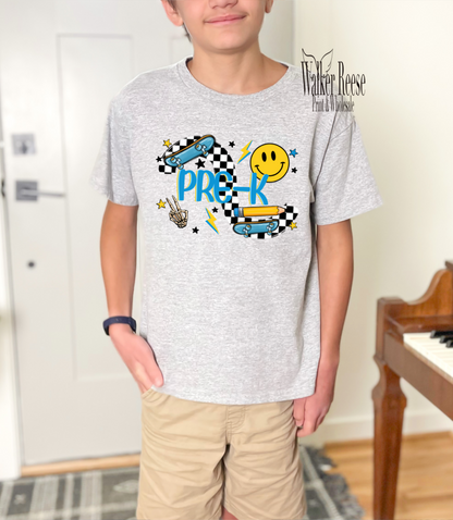 Boy's Checkered Grade School Tee