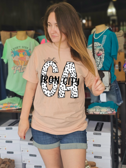 Iron City GA Dottie Font Tee