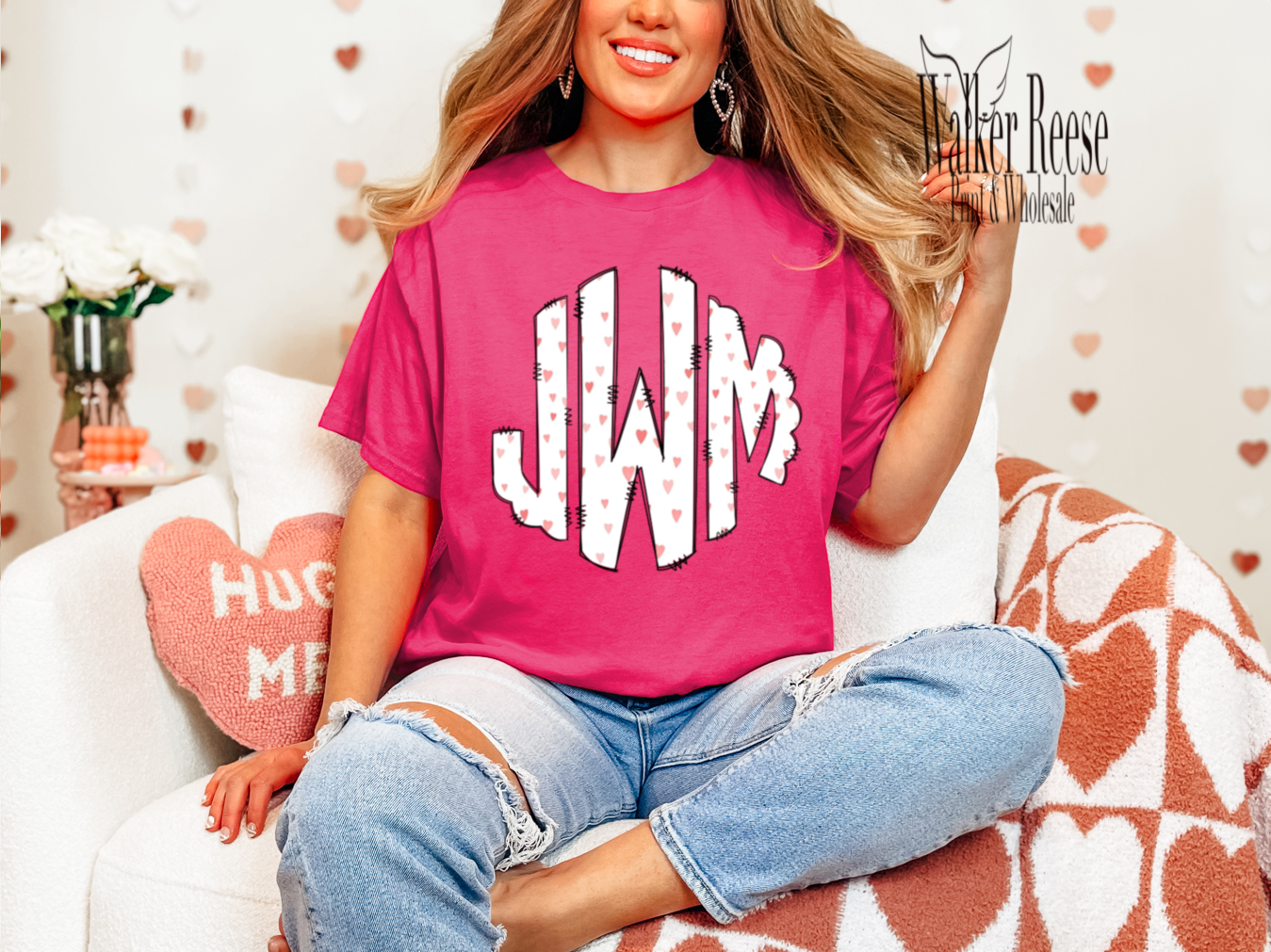 Hearts Monogram Tee