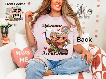 Adventure Is Out There Couples Tee