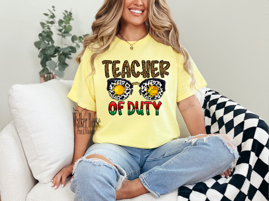 Teacher Off Duty Summer Tee