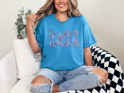 Painted Teacher Tee