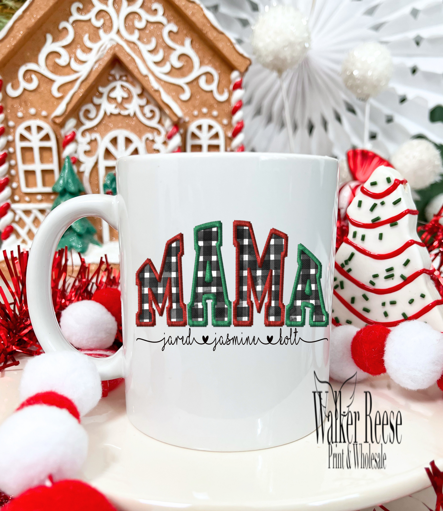 Mama Patch with Names 11oz Coffee Mug