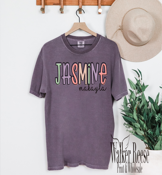 Off-Centered Personalized Name Tee