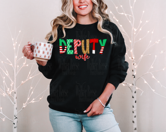 Christmas Alpha DEPUTY WIFE Tee