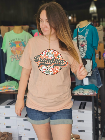 Boho Floral Ladies Mother's Day Tee