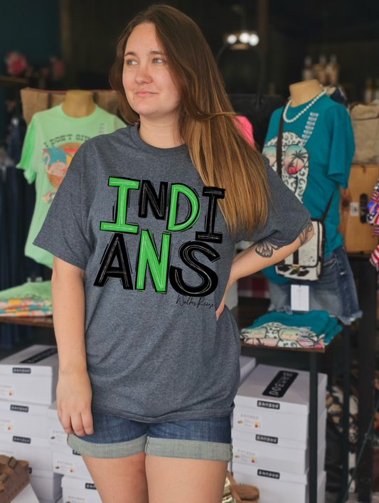 INDIANS Scribble Tee