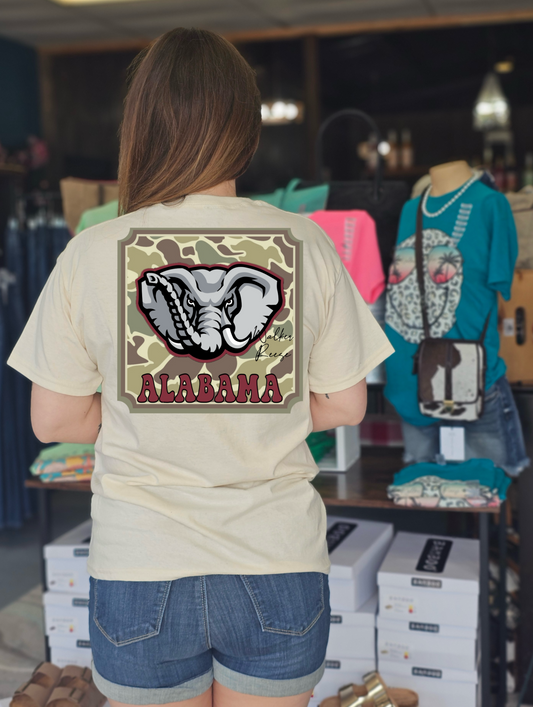 Old School Camo Elephant Tee #2