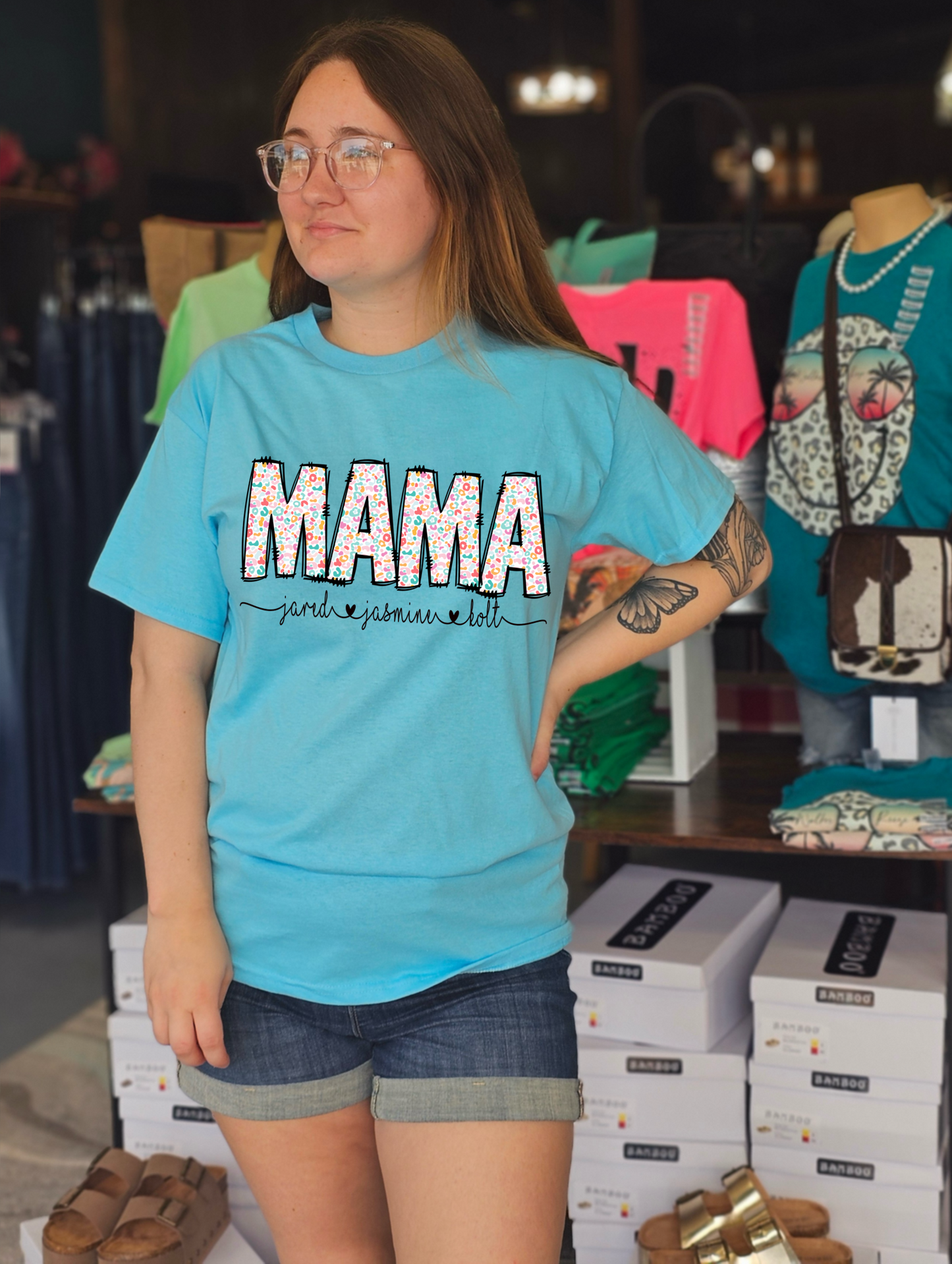 Summer Leopard Mama Tee