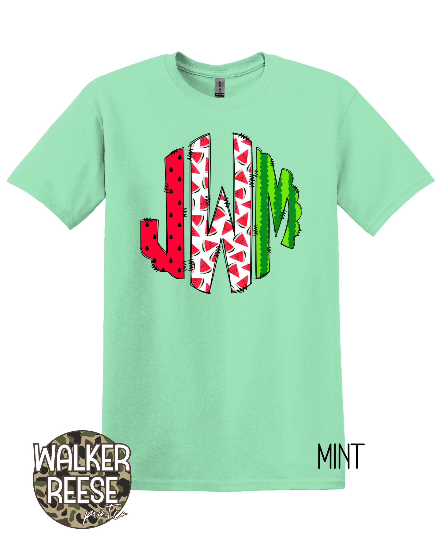 Watermelon Monogram Tee