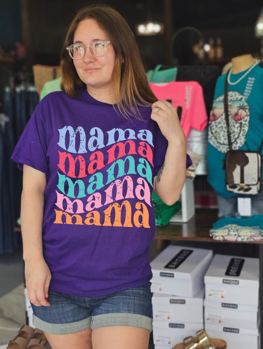 Colorful Mama Mini Matching Tee