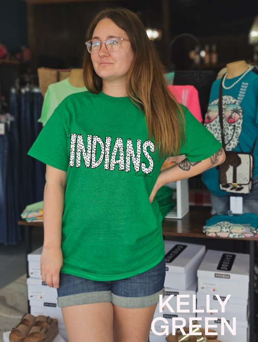 INDIANS Dottie Font Tee #2