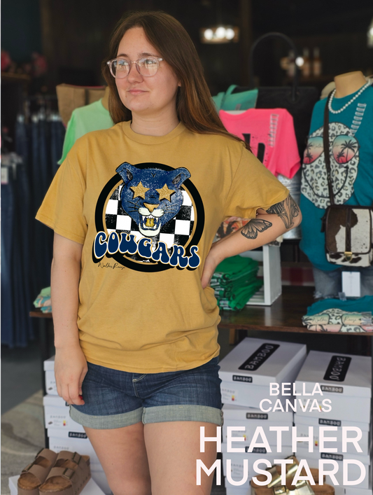 Star Spangled Cougar Mascot Tee