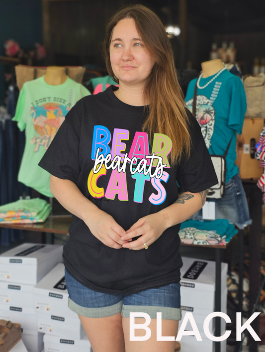 Colorful Bearcats Tee