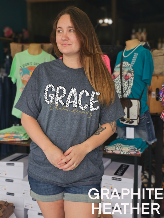 GRACE Christian Academy Dottie Font Tee