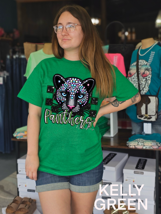 Diamond Luxe PANTHERS Mascot Tee