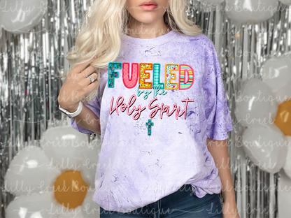 Fueld By the Holy Spirit Comfort Color Color Blast Tee