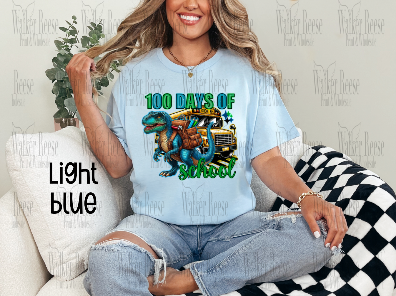 100 Days of School Dinosaur Tee