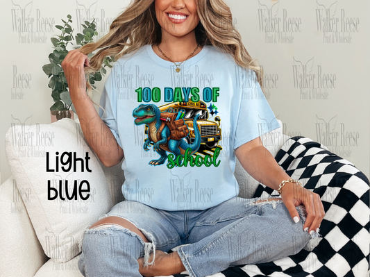 100 Days of School Dinosaur Tee