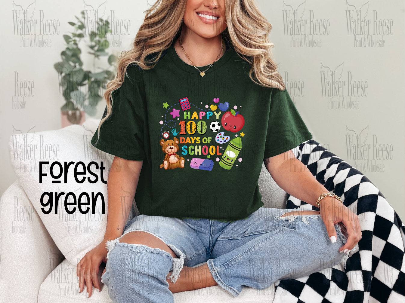 Happy 100 Days of School Teddy Bear Tee