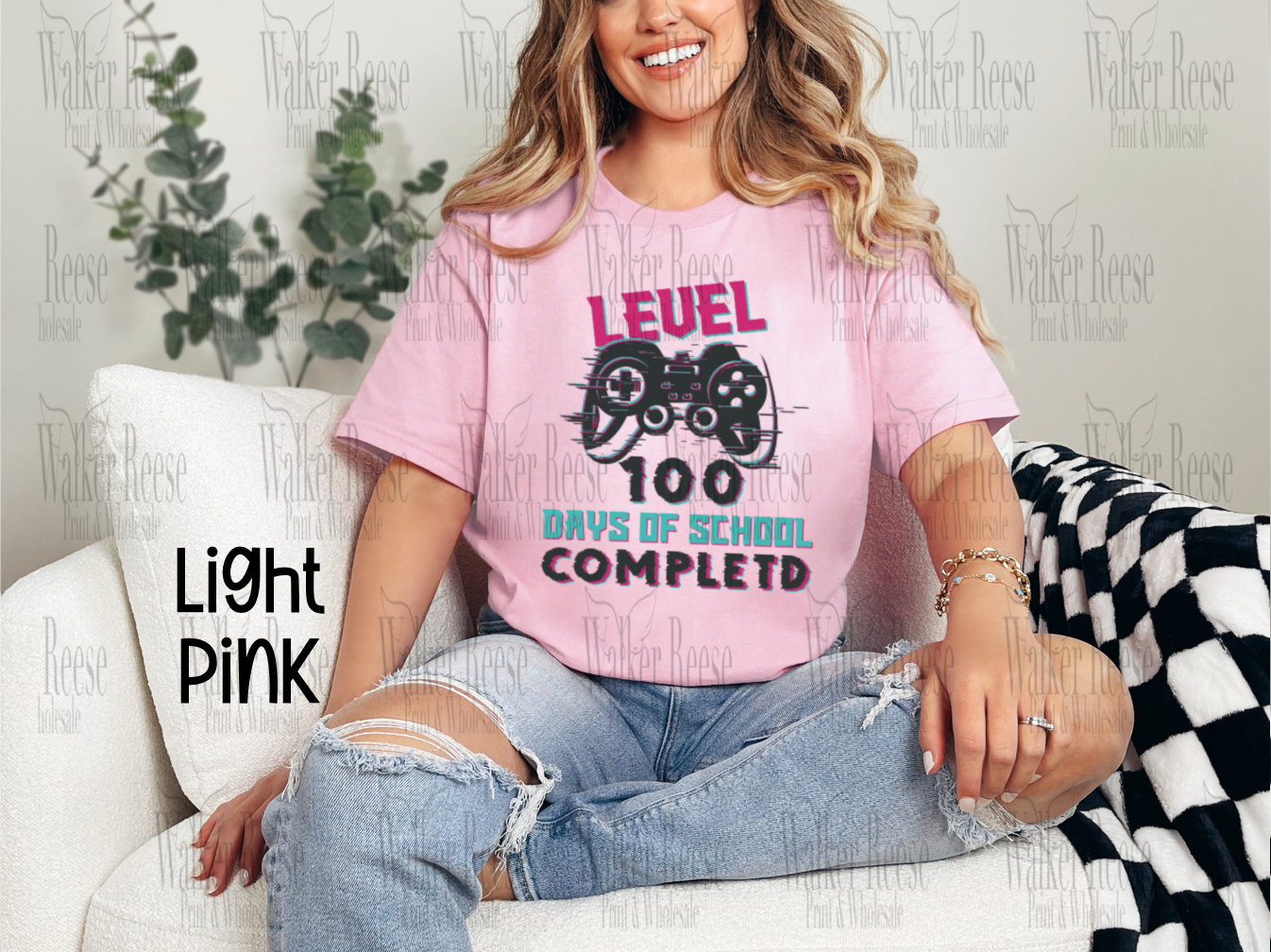 Level 100 Days of School Completed Tee