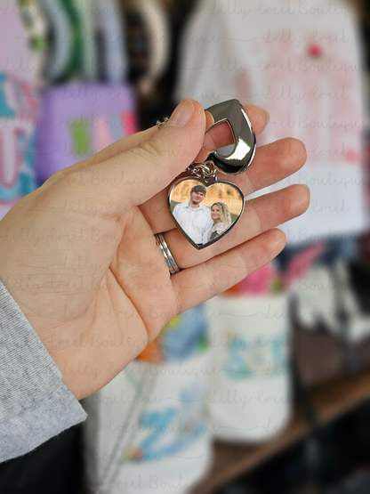 Sliding Heart Photo Locket