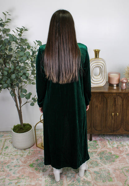 Green Velvet Duster RTS