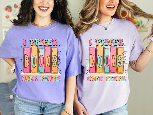 I Prefer Books Over People Tee