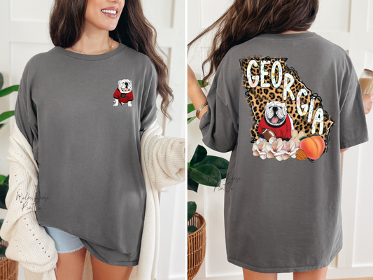 Leopard State of Georgia Tee