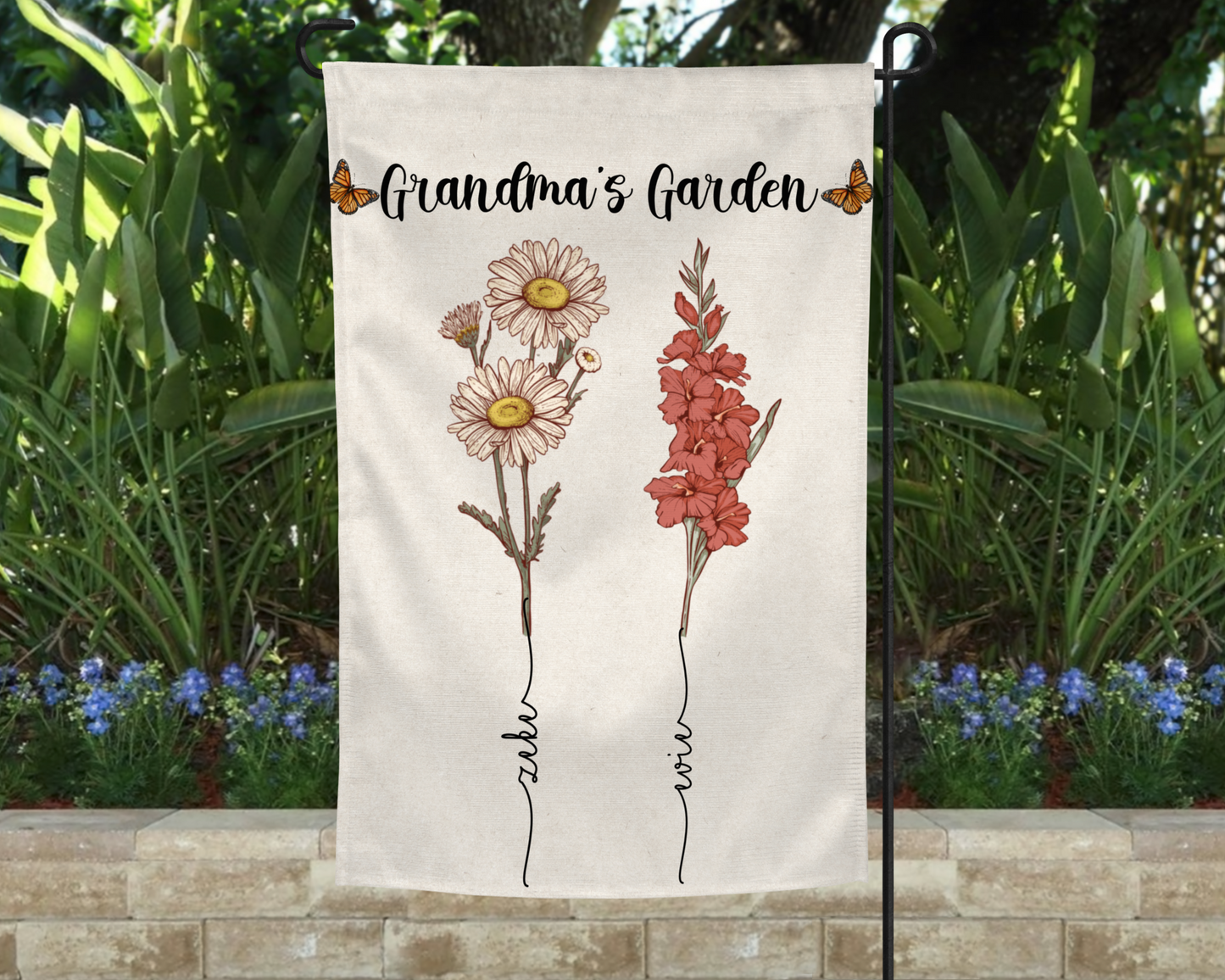 MOTHER'S DAY FLORAL GARDEN FLAG