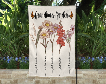 MOTHER'S DAY FLORAL GARDEN FLAG