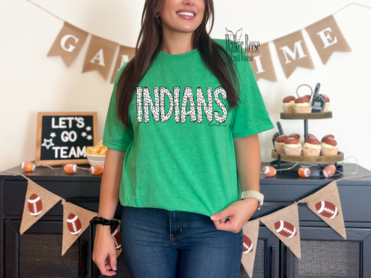 INDIANS Dottie Font Tee #2