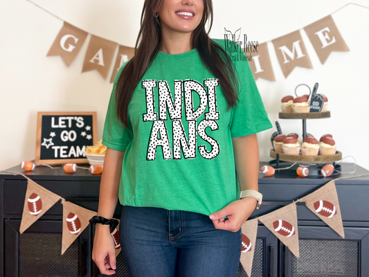 INDIANS Dottie Font Tee