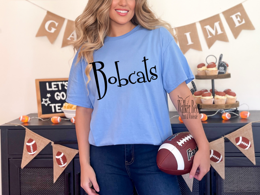 Funky Serif BOBCATS Tee