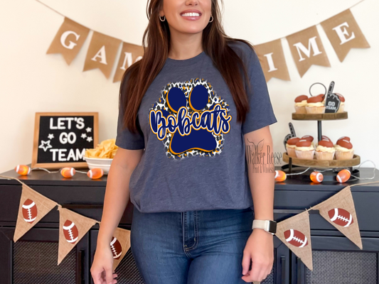 BOBCATS Pawprint Tee