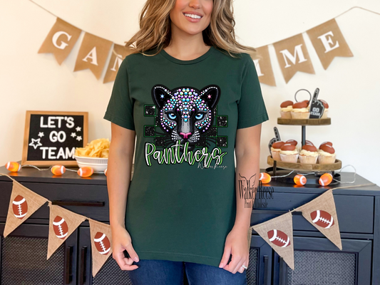 Diamond Luxe PANTHERS Mascot Tee