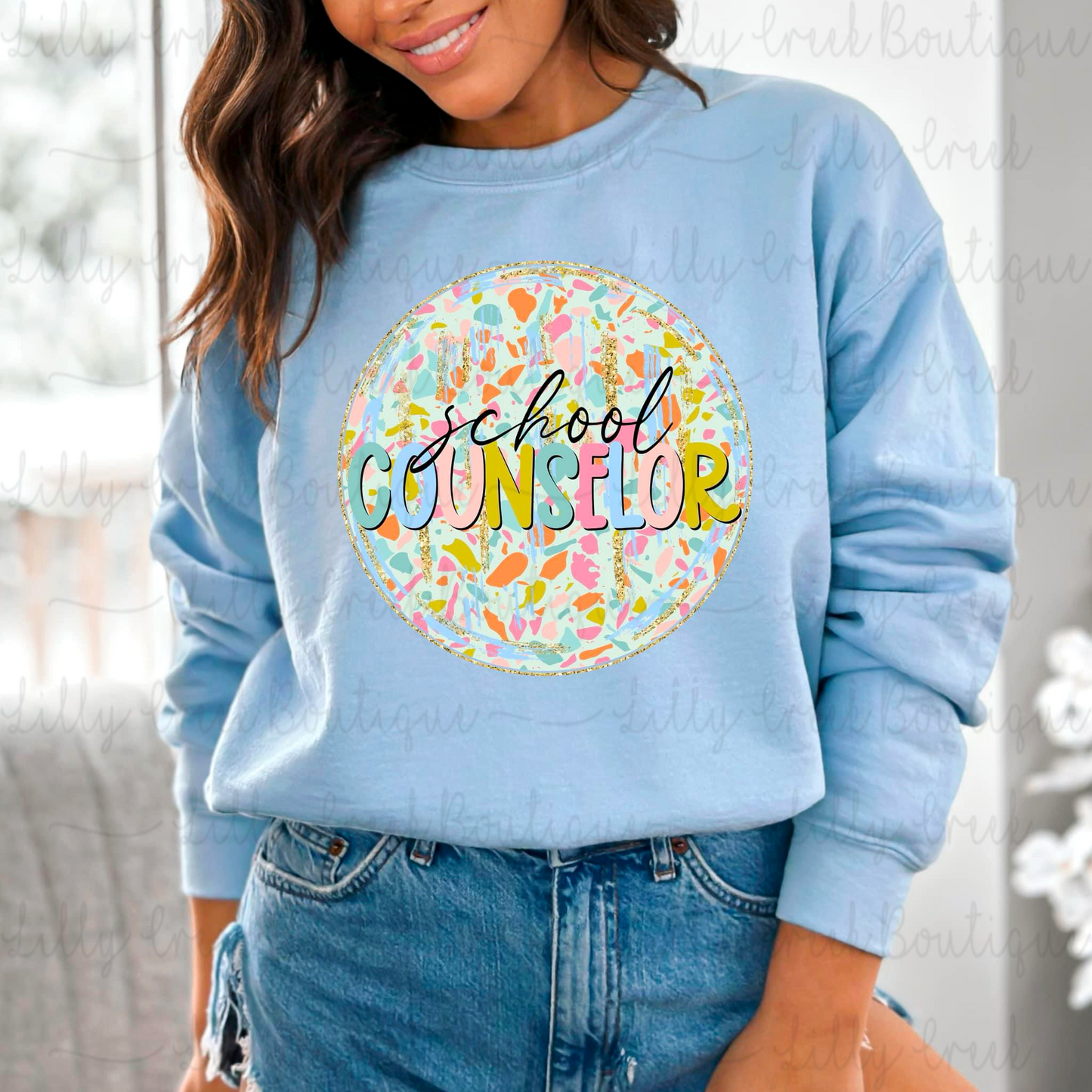 School Counselor Terrazzo Tee