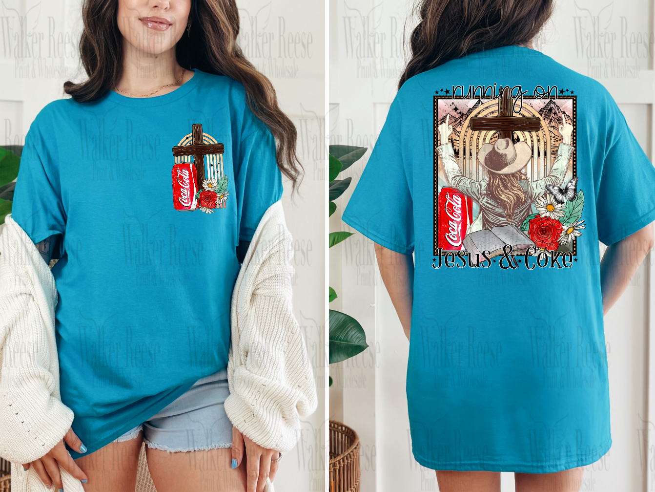 Running On Jesus and Coke Tee