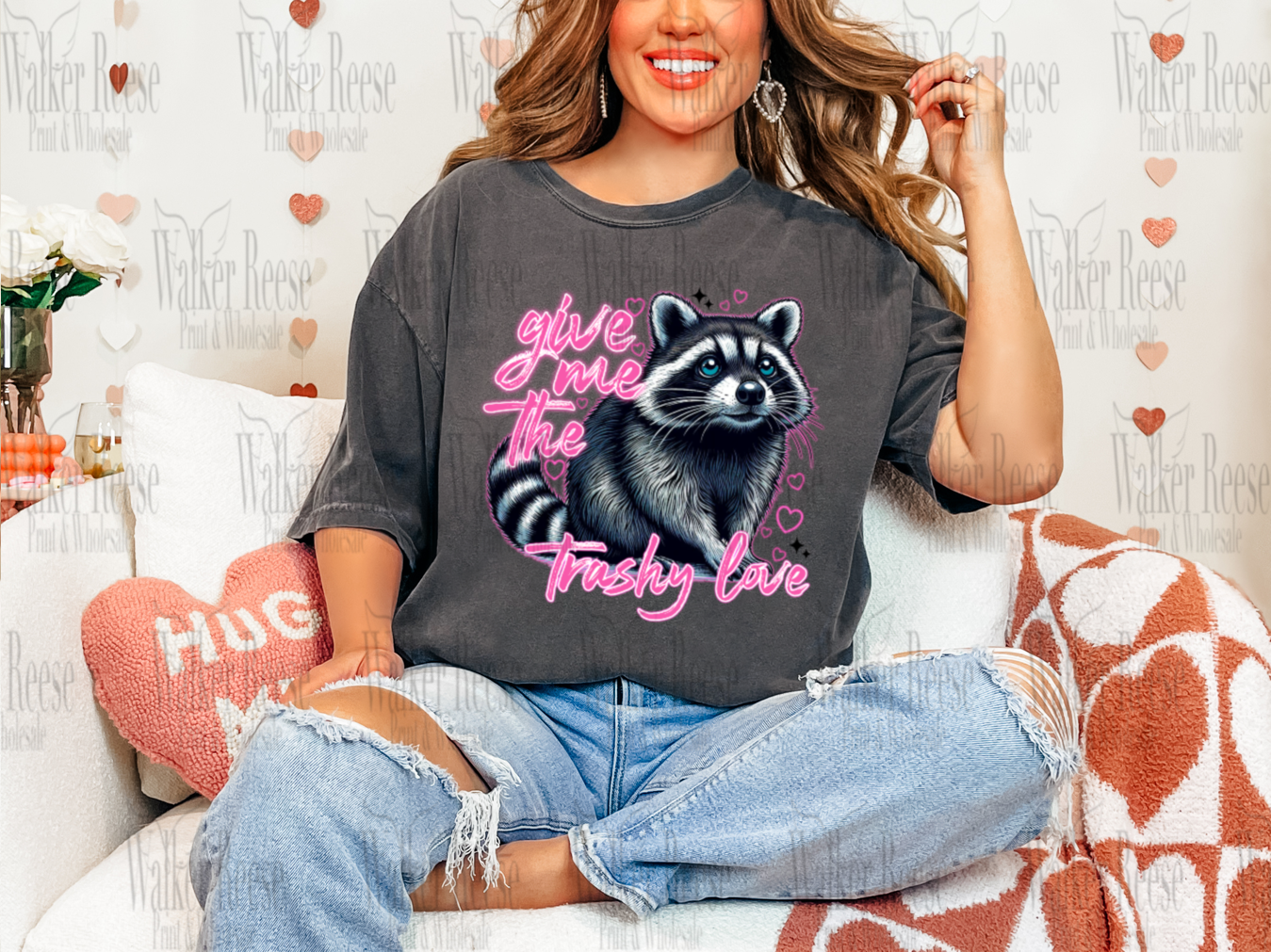 Give Me the Trashy Love Racoon Tee