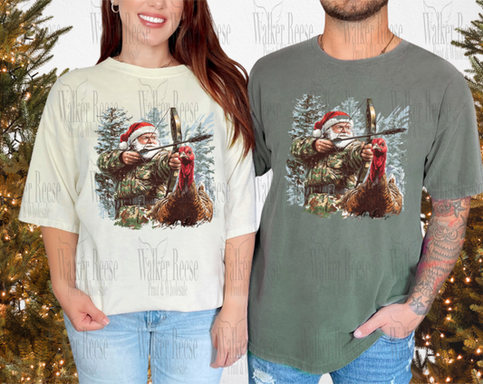 Santa Turkey Hunt Tee